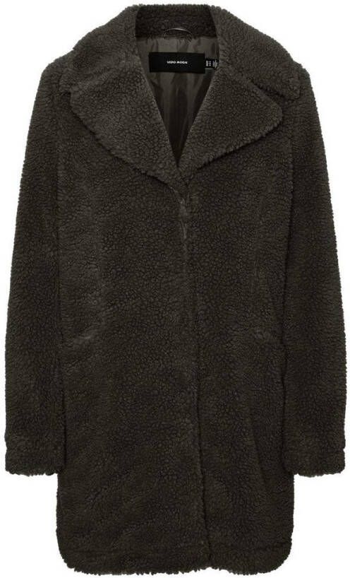 VERO MODA teddy winterjas Donna groen