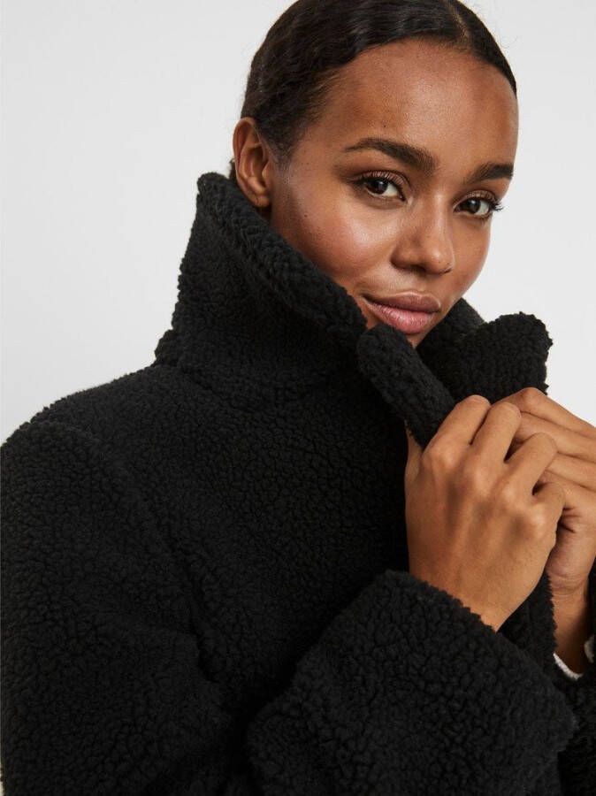 VERO MODA teddy winterjas Donna zwart