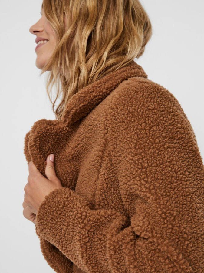 Vero Moda Teddy 3/4 Jacket , Bruin, Dames
