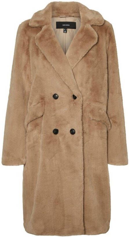 Vero Moda Vmsuielly long faux fur coat boos