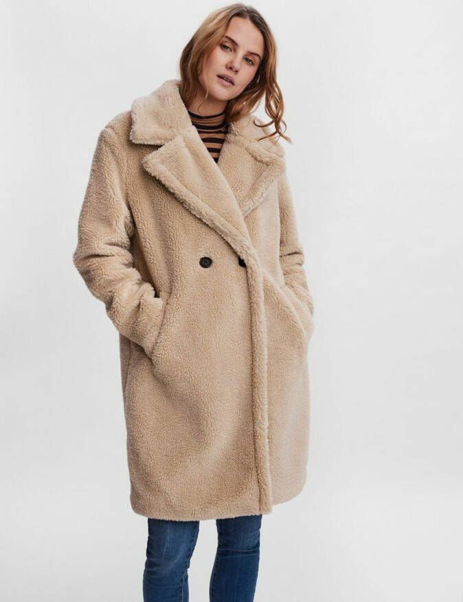 Vero Moda Lange jas lange teddy