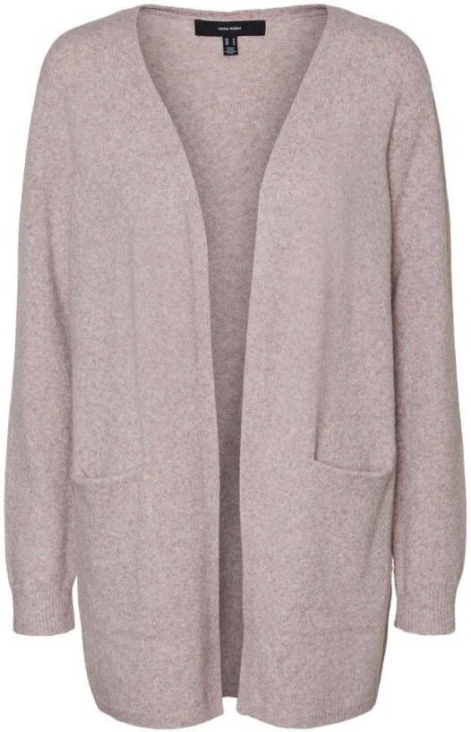 Vero Moda Doffy Ls Short Cardigan Genser , Roze, Dames