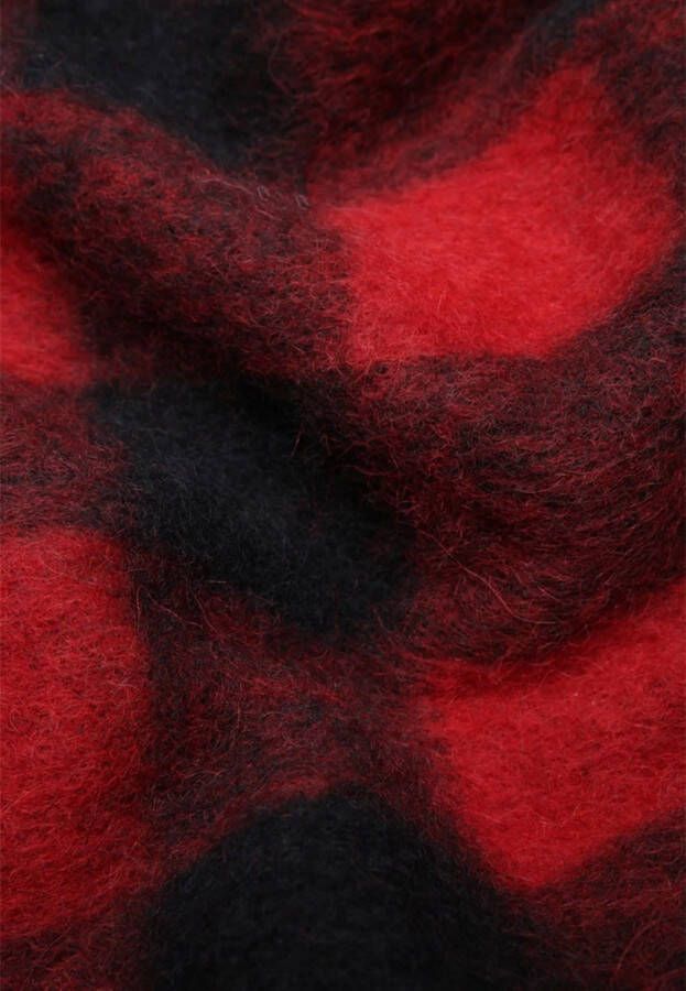 Woolrich Red Buffalo Controleer Red Black Cape , Rood, Dames