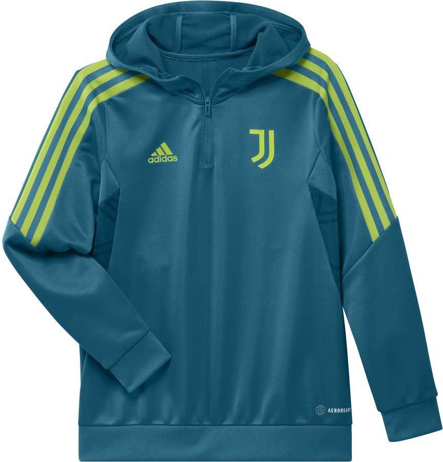 Adidas juventus fc condivo 22 voetbaltrui 22/23 turquoise/groen kinderen