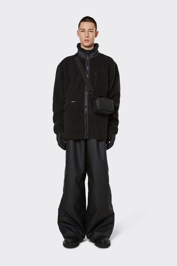 Rains Fleece jas , Zwart, Unisex