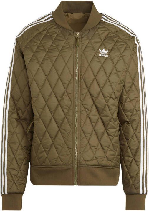 adidas Originals Adicolor Classics Quilted SST Trainingsjack Focus Olive Heren