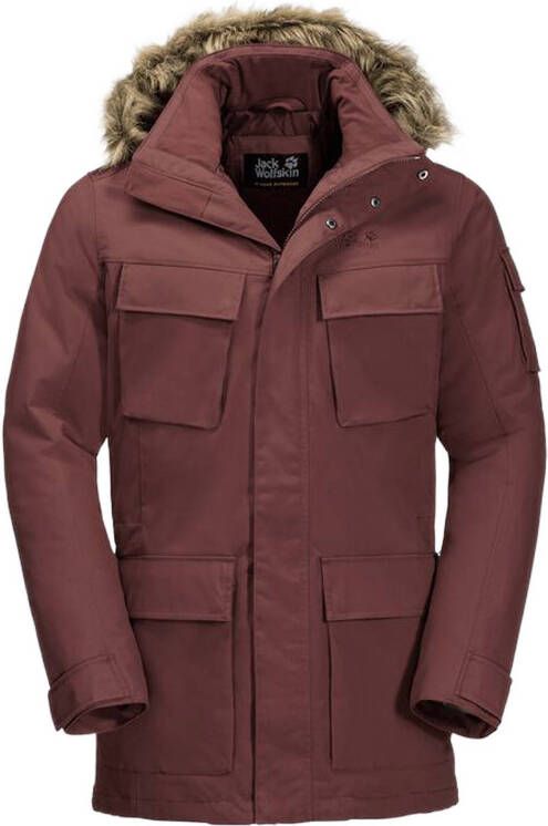 Jack Wolfskin Glacier Canyon Parka Bordeaux/Kastanjebruin