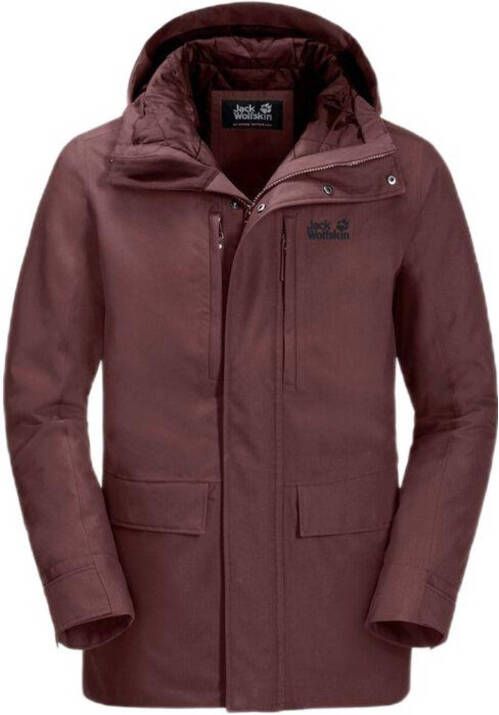 Jack Wolfskin West Coast Jas Bordeaux / Kastanjebruin