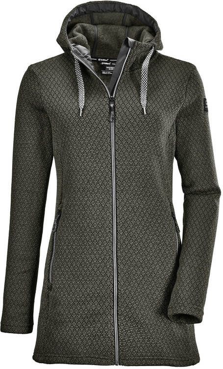 Killtec outdoor fleece vest Kow 159 donkergroen