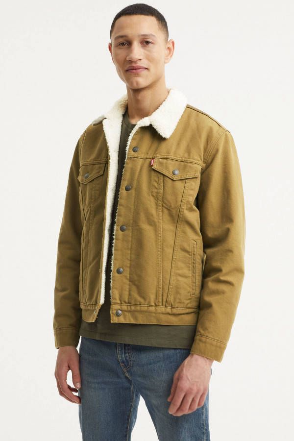 Levi's Trucker Spijkerjack Type 3 Sherpa Lichtbruin