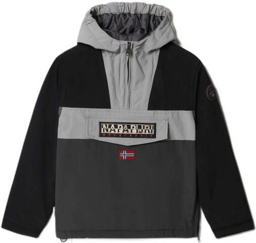 Napapijri anorak winterjas Rainforest grijs/zwart