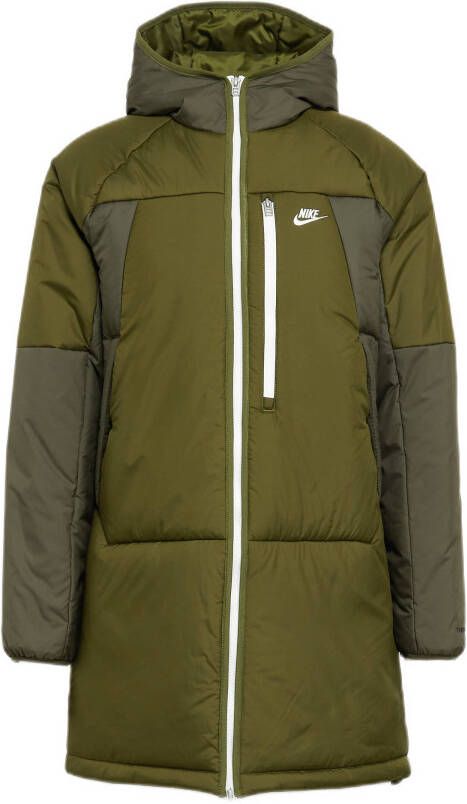 Nike sportswear therma fit legacy parka winterjas groen heren