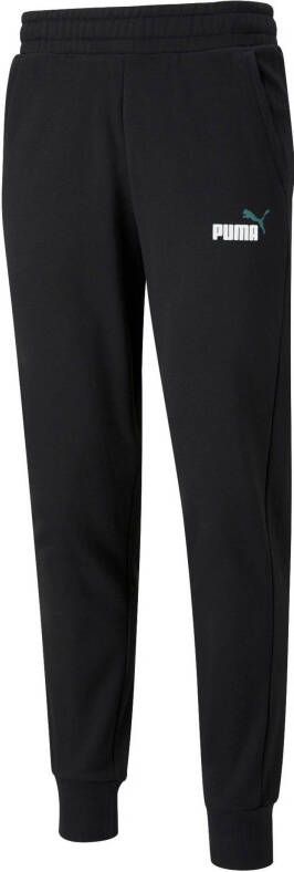 Puma essentials+ 2 col logo joggingbroek zwart/blauw heren