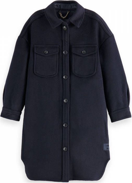 Scotch & Soda Oversized overshirt in wolblend