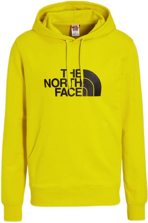 The North Face hoodie Light Drew Peak met logo en borduursels geel