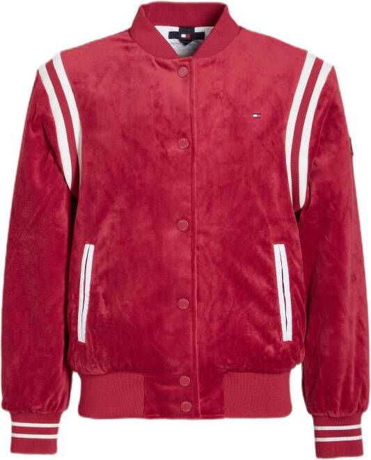 Tommy Hilfiger Gewatteerd bomberjack van fluweel